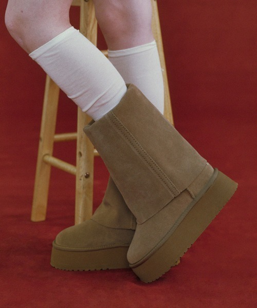 ROCKFISH WEATHERWEAR（ロックフィッシュウェザーウェア）の「MAXI FOLDED BOOTS MIDDLE（ブーツ・レディース・モカ/ブラック/ベージュ・23.0cm/24.0cm/25.0cm）」の3枚目の写真