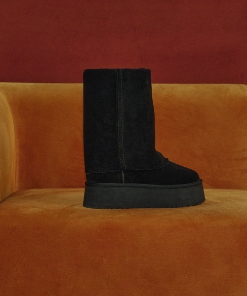 ROCKFISH WEATHERWEAR（ロックフィッシュウェザーウェア）の「MAXI FOLDED BOOTS MIDDLE（ブーツ・レディース・モカ/ブラック/ベージュ・23.0cm/24.0cm/25.0cm）」の6枚目の写真