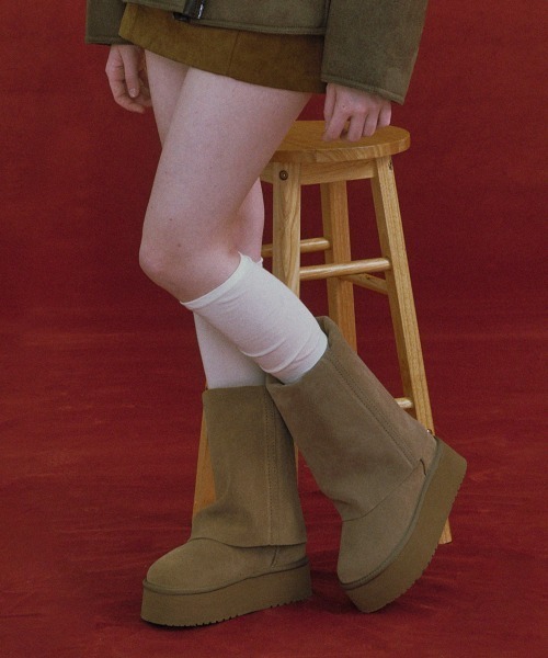 ROCKFISH WEATHERWEAR（ロックフィッシュウェザーウェア）の「MAXI FOLDED BOOTS MIDDLE（ブーツ・レディース・モカ/ブラック/ベージュ・23.0cm/24.0cm/25.0cm）」の11枚目の写真