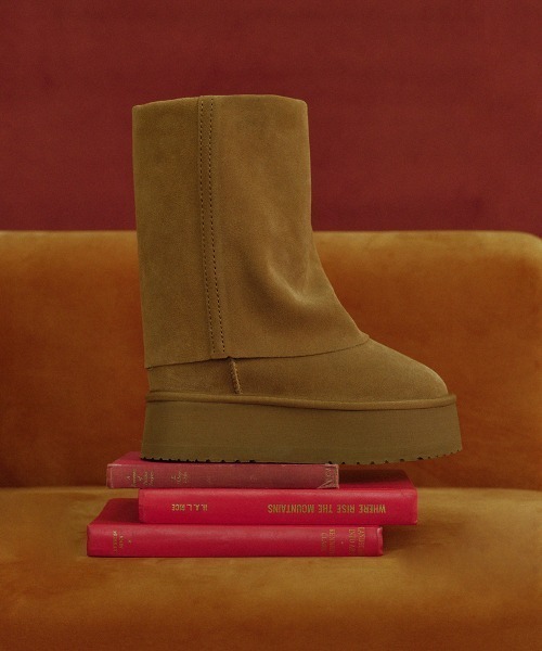 ROCKFISH WEATHERWEAR（ロックフィッシュウェザーウェア）の「MAXI FOLDED BOOTS MIDDLE（ブーツ・レディース・モカ/ブラック/ベージュ・23.0cm/24.0cm/25.0cm）」の18枚目の写真