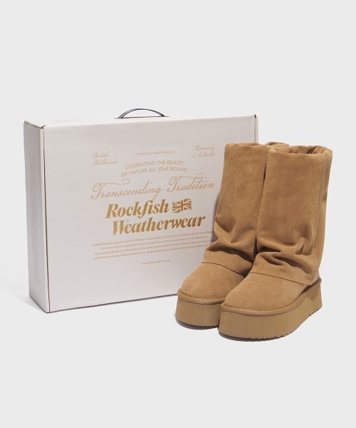 ROCKFISH WEATHERWEAR（ロックフィッシュウェザーウェア）の「MAXI FOLDED BOOTS MIDDLE（ブーツ・レディース・モカ/ブラック/ベージュ・23.0cm/24.0cm/25.0cm）」の19枚目の写真