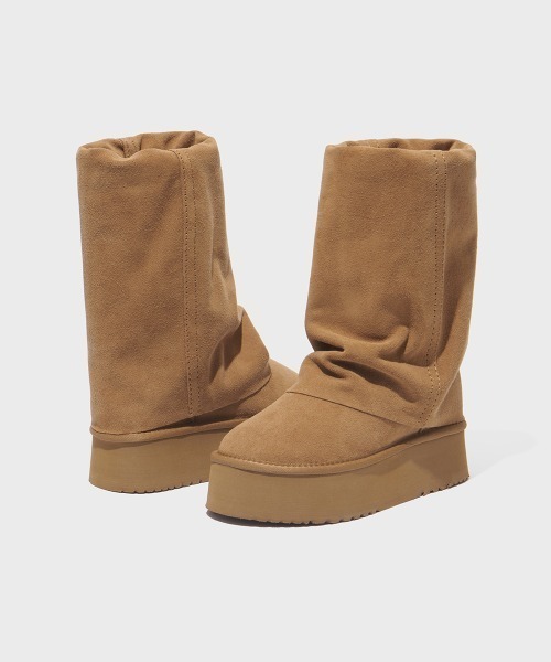 ROCKFISH WEATHERWEAR（ロックフィッシュウェザーウェア）の「MAXI FOLDED BOOTS MIDDLE（ブーツ・レディース・モカ/ブラック/ベージュ・23.0cm/24.0cm/25.0cm）」の20枚目の写真