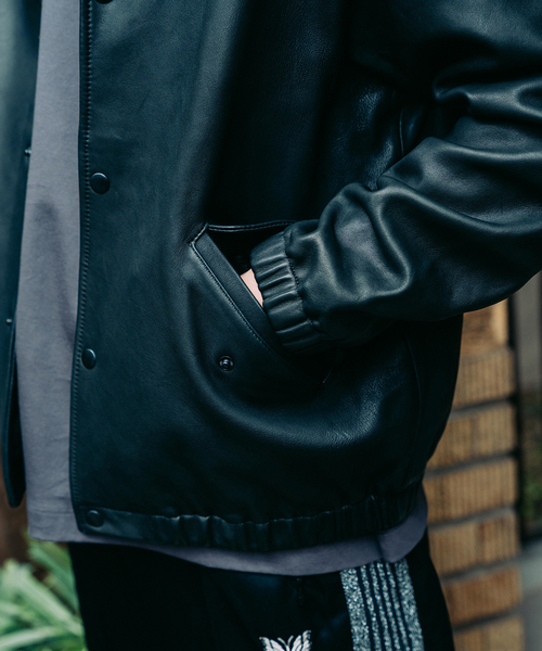 EDIFICE（エディフィス）の「《再入荷》べジタブルラムレザー コーチジャケット（ライダースジャケット・メンズ・ブラック・LARGE/MEDIUM）」の11枚目の写真