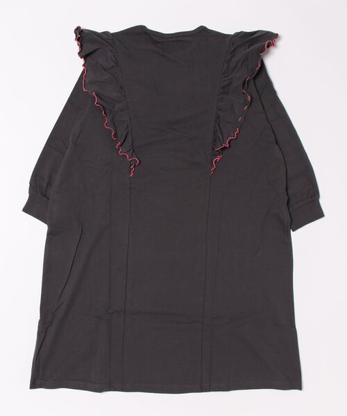 Life Support Products(ライフサポートプロダクツ)の「【COTTON from U.S.A】長袖ラッフルワンピース(ワンピース・キッズ・レッド/チャコール/イエロー・90/100/110/120/130/140/150)」の14枚目の写真