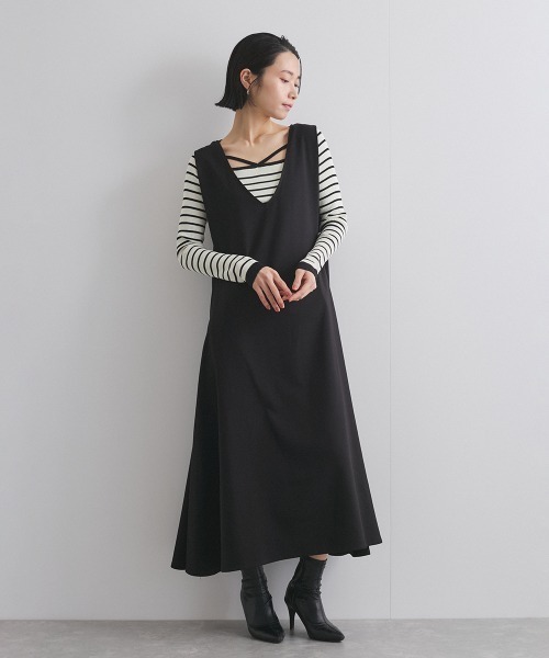 ketty（ケティ）の「ボーダーストリングスニットトップス≪手洗い可能≫（ニット/セーター・レディース・グレー系その他/ベージュ系その他/アイボリー・M）」の13枚目の写真