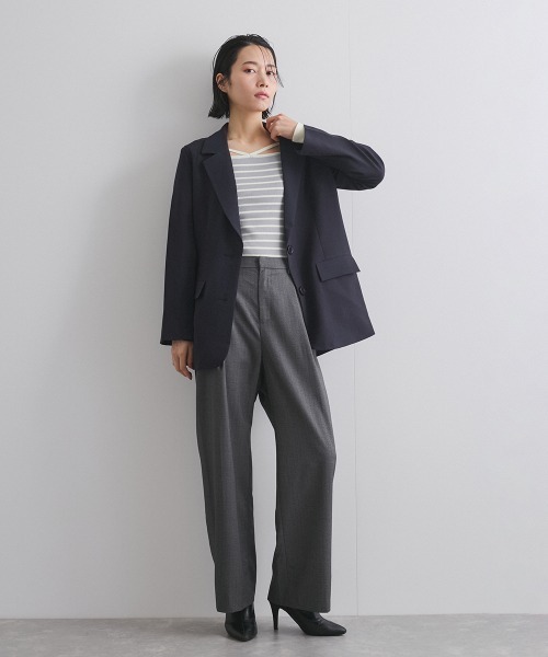 ketty（ケティ）の「ボーダーストリングスニットトップス≪手洗い可能≫（ニット/セーター・レディース・グレー系その他/ベージュ系その他/アイボリー・M）」の19枚目の写真
