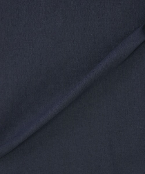 LANVIN en Bleu（ランバンオンブルー）の「コットン/リネン素材 7分袖 スキッパーシャツ（シャツ/ブラウス・メンズ・ホワイト/ライトブルー/ブラック/ネイビー・46/52/50/48）」の6枚目の写真