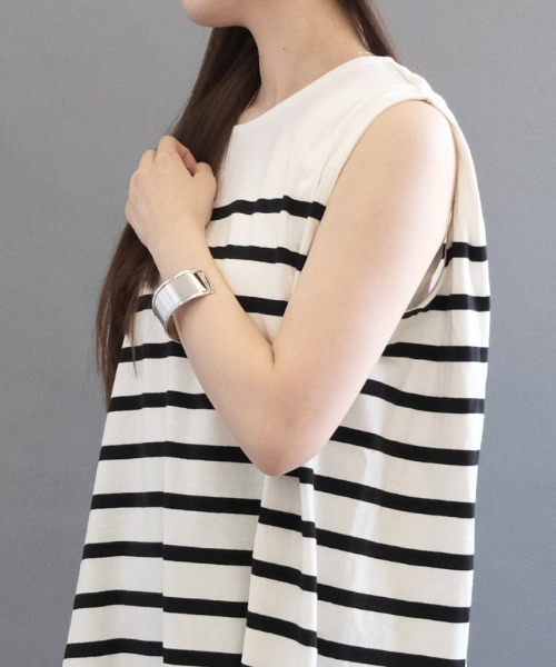 MaxMara BEACHWEAR ボーダーチュニックシャツ　ノースリーブ 楽天市場】トップス レディース カットソー チュニック 春 夏 春