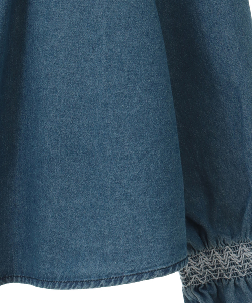ブラウス シャツ 「something/サムシング」 OFF SHOULDER DENIM SHIRTS レディース セール】【something/サムシング】 OFF SHOULDER DENIM SHIRTS