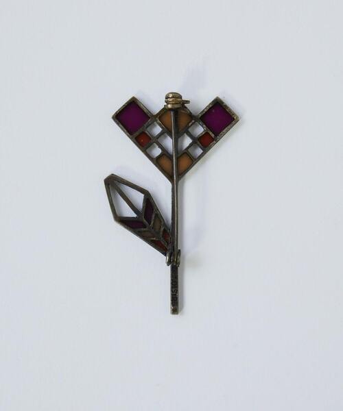 LOISIR（ロワズィール）の「ステンドグラスモチーフブローチ（ブローチ/コサージュ・レディース・ピンク系その他/ブルー系その他・FREE）」の5枚目の写真