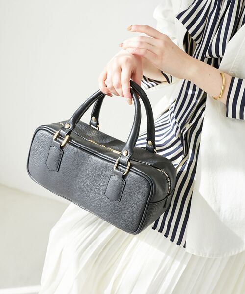 le.coeur blanc（ルクールブラン）の「MILLELA FIRENZE ミニボストンバッグ（ボストンバッグ・レディース・モカ/ブラック/シルバー・FREE）」の2枚目の写真