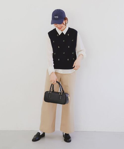 le.coeur blanc（ルクールブラン）の「MILLELA FIRENZE ミニボストンバッグ（ボストンバッグ・レディース・モカ/ブラック/シルバー・FREE）」の7枚目の写真