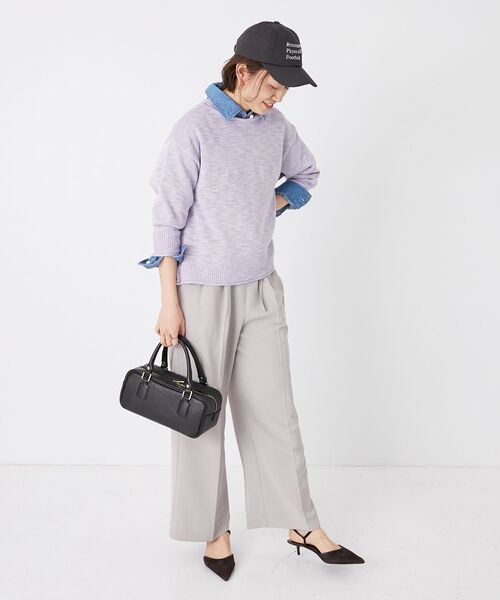 le.coeur blanc（ルクールブラン）の「MILLELA FIRENZE ミニボストンバッグ（ボストンバッグ・レディース・モカ/ブラック/シルバー・FREE）」の10枚目の写真