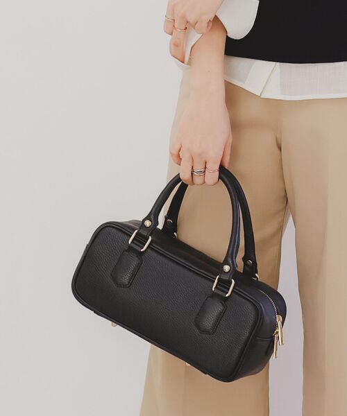 le.coeur blanc（ルクールブラン）の「MILLELA FIRENZE ミニボストンバッグ（ボストンバッグ・レディース・モカ/ブラック/シルバー・FREE）」の16枚目の写真