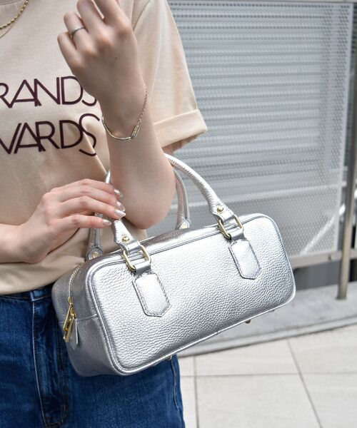 le.coeur blanc（ルクールブラン）の「MILLELA FIRENZE ミニボストンバッグ（ボストンバッグ・レディース・モカ/ブラック/シルバー・FREE）」の19枚目の写真