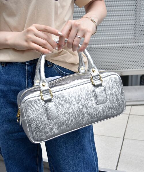 le.coeur blanc（ルクールブラン）の「MILLELA FIRENZE ミニボストンバッグ（ボストンバッグ・レディース・モカ/ブラック/シルバー・FREE）」の20枚目の写真