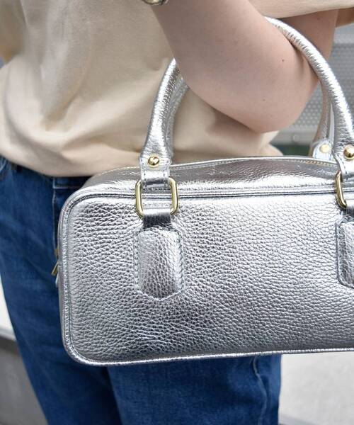 le.coeur blanc（ルクールブラン）の「MILLELA FIRENZE ミニボストンバッグ（ボストンバッグ・レディース・モカ/ブラック/シルバー・FREE）」の21枚目の写真