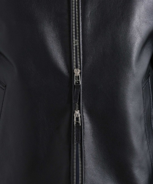 NANO universe(ナノユニバース)の「ライトラムナッパシングルライダース(ライダースジャケット・メンズ・ブラック・M/L)」の15枚目の写真