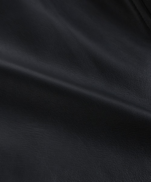 NANO universe(ナノユニバース)の「ライトラムナッパシングルライダース(ライダースジャケット・メンズ・ブラック・M/L)」の17枚目の写真