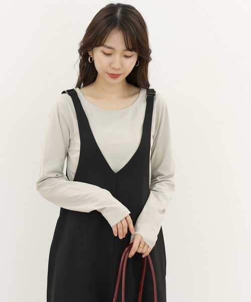 Aletta vita(アレッタビータ)の「オーガニックコットンラウンドネック長袖カットソー(Tシャツ/カットソー・レディース・オフホワイト/ベージュ/ブラック・FREE)」の19枚目の写真