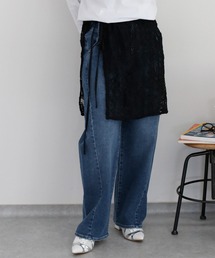 cepo | 〈セットアップ対応〉ニットコード刺繍ラップスカート(スカート)