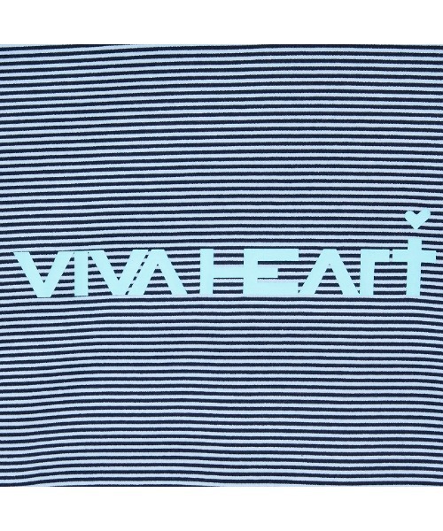 VIVA HEART（ビバハート）の「【VIVA HEART/GOLF】ボーダーコンビ半袖モックネックシャツ（シャツ/ブラウス・メンズ・サックスブルー/ベージュ/ライトグレー・50/52/48）」の13枚目の写真