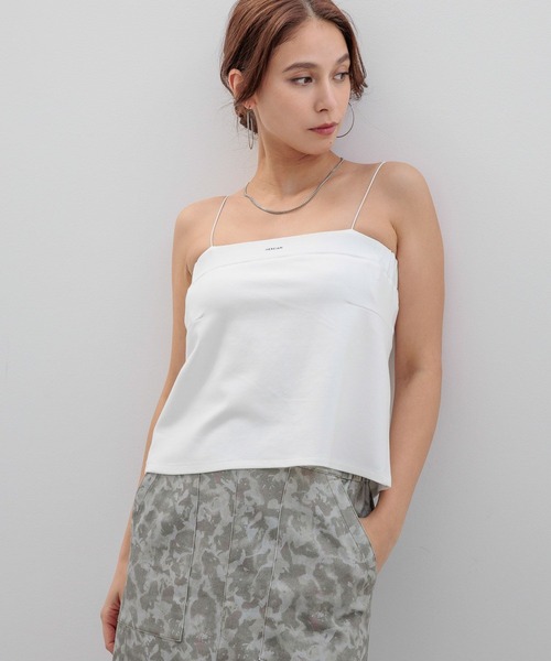 HEREIAM（ヘレイアム）の「【HEREIAM】前後で着用可！2WAYビスチェ（キャミソール・レディース・ブラック/オフホワイト・FREE）」の8枚目の写真