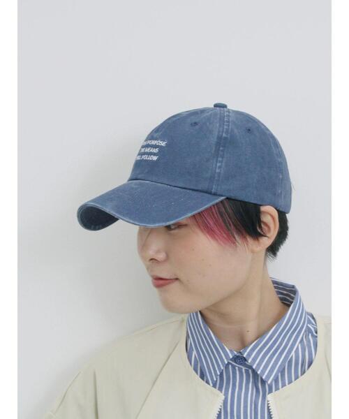 Samansa Mos2 blue（サマンサモスモスブルー）の「ウォッシュドロゴキャップ（ハット・レディース・チャコールグレー/ブルー/グリーン・F）」の3枚目の写真