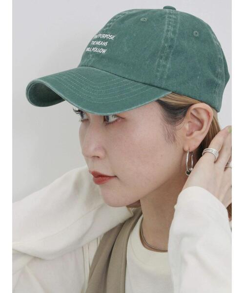 Samansa Mos2 blue（サマンサモスモスブルー）の「ウォッシュドロゴキャップ（ハット・レディース・チャコールグレー/ブルー/グリーン・F）」の15枚目の写真