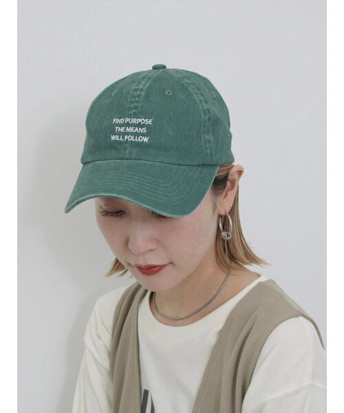 Samansa Mos2 blue（サマンサモスモスブルー）の「ウォッシュドロゴキャップ（ハット・レディース・チャコールグレー/ブルー/グリーン・F）」の16枚目の写真