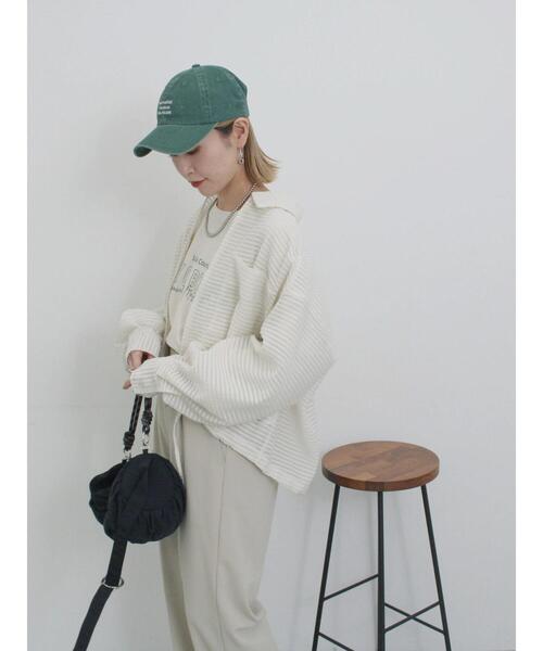 Samansa Mos2 blue（サマンサモスモスブルー）の「ウォッシュドロゴキャップ（ハット・レディース・チャコールグレー/ブルー/グリーン・F）」の18枚目の写真