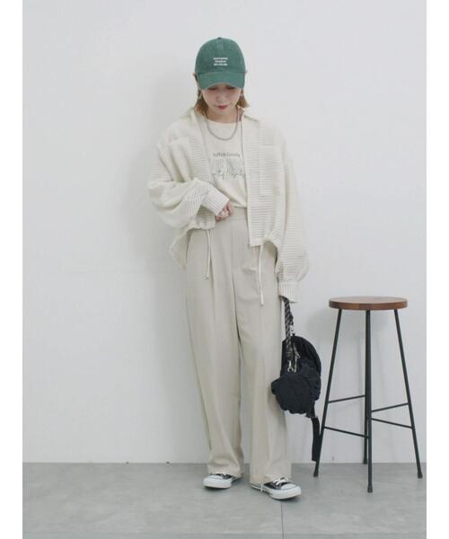 Samansa Mos2 blue（サマンサモスモスブルー）の「ウォッシュドロゴキャップ（ハット・レディース・チャコールグレー/ブルー/グリーン・F）」の19枚目の写真