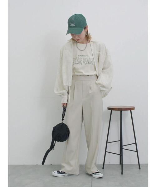 Samansa Mos2 blue（サマンサモスモスブルー）の「ウォッシュドロゴキャップ（ハット・レディース・チャコールグレー/ブルー/グリーン・F）」の20枚目の写真