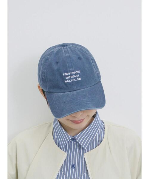 Samansa Mos2 blue（サマンサモスモスブルー）の「ウォッシュドロゴキャップ（ハット・レディース・チャコールグレー/ブルー/グリーン・F）」の22枚目の写真