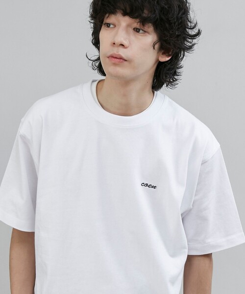 coen（コーエン）の「USAコットンcoenロゴTシャツ（Tシャツ/カットソー・メンズ・ホワイト/ダークグレー/ピンク/ライトブルー・L/M/S/XL）」の5枚目の写真