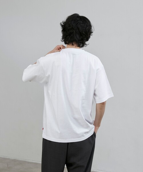 coen（コーエン）の「USAコットンcoenロゴTシャツ（Tシャツ/カットソー・メンズ・ホワイト/ダークグレー/ピンク/ライトブルー・L/M/S/XL）」の12枚目の写真