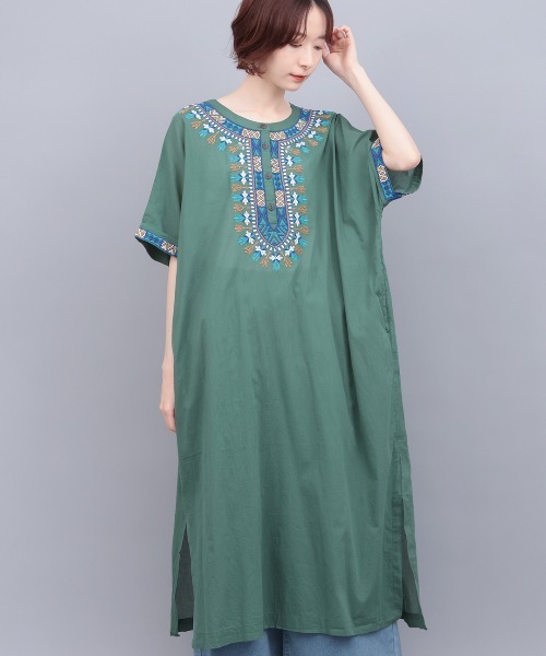 あちゃちゅむムチャチャ新品ワンピース定価34650円keikiii刺繍レトロ AHCAHCUM.muchacha - ムチャチャSワンピース犬ネコあちゃちゅむ