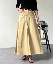 落ち感ツイルロングスカート
