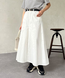 落ち感ツイルロングスカート