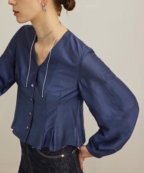 ROPE' / ロペ 【洗える】パフスリーブシアーペプラムブラウス 楽天市場】【SALE／50%OFF】【洗える】パフスリーブシアー