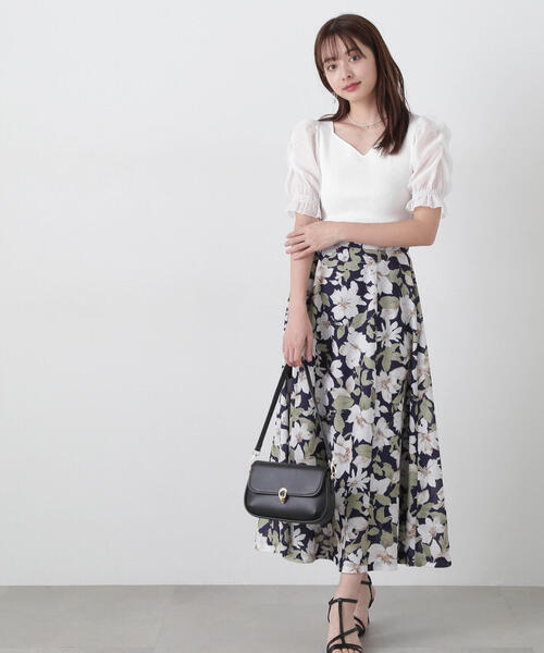 PROPORTION BODY DRESSING（プロポーションボディドレッシング）の「シアーギャザースリーブニット / 1215170401（ニット/セーター・レディース・ホワイト/ライトグリーン/ブラック・FREE）」の21枚目の写真