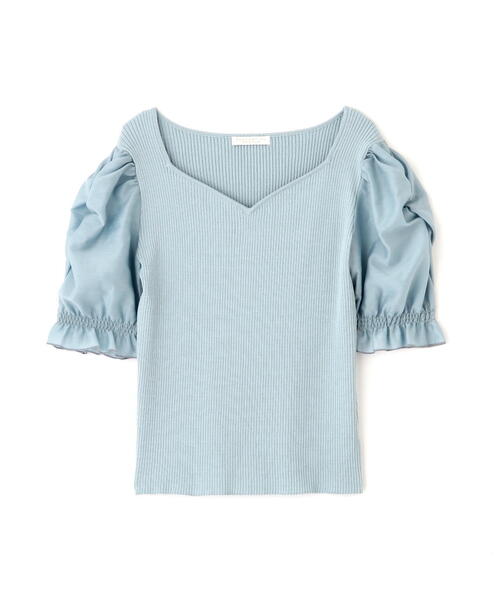 PROPORTION BODY DRESSING（プロポーションボディドレッシング）の「シアーギャザースリーブニット / 1215170401（ニット/セーター・レディース・ホワイト/ライトグリーン/ブラック・FREE）」の15枚目の写真