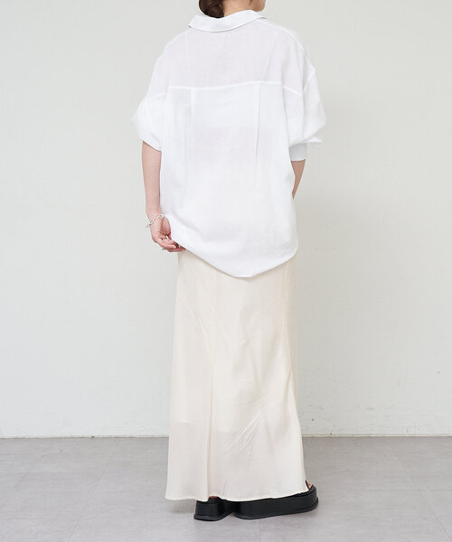 SHENERY（シーナリー）の「《美シルエット》キュプラフィブリルマーメイドスカート（スカート・レディース・チャコールグレー/オフホワイト/イエロー・38/36）」の9枚目の写真