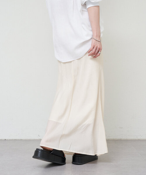 SHENERY（シーナリー）の「《美シルエット》キュプラフィブリルマーメイドスカート（スカート・レディース・チャコールグレー/オフホワイト/イエロー・38/36）」の17枚目の写真