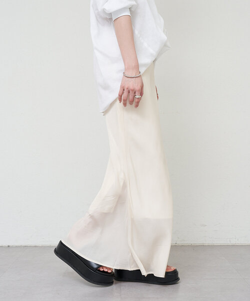 SHENERY（シーナリー）の「《美シルエット》キュプラフィブリルマーメイドスカート（スカート・レディース・チャコールグレー/オフホワイト/イエロー・38/36）」の18枚目の写真