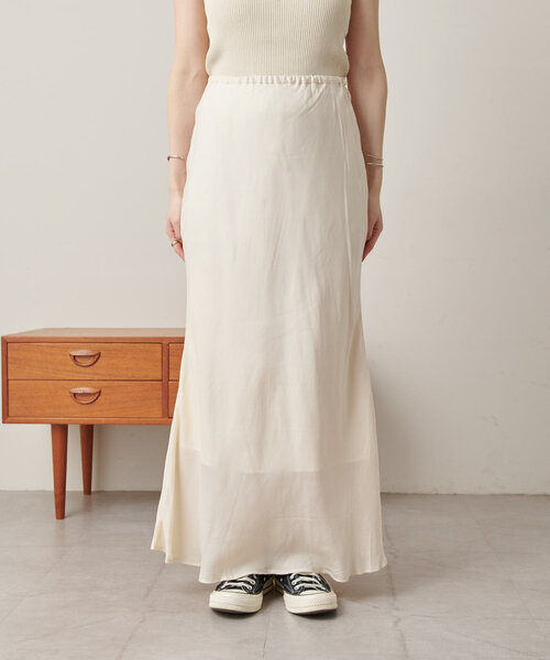 SHENERY（シーナリー）の「《美シルエット》キュプラフィブリルマーメイドスカート（スカート・レディース・チャコールグレー/オフホワイト/イエロー・38/36）」の20枚目の写真