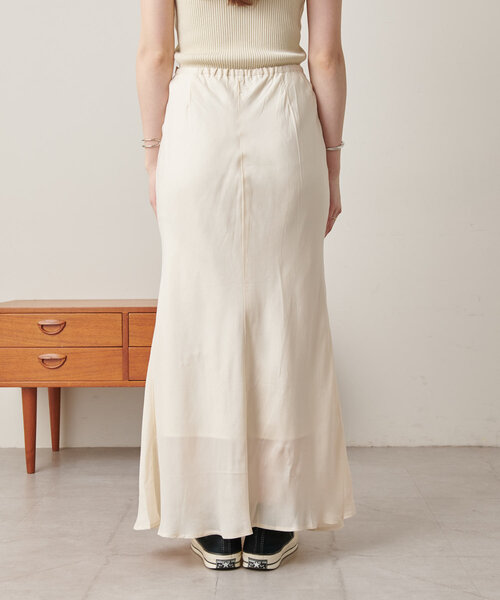 SHENERY（シーナリー）の「《美シルエット》キュプラフィブリルマーメイドスカート（スカート・レディース・チャコールグレー/オフホワイト/イエロー・38/36）」の22枚目の写真