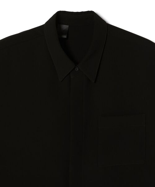 N.HOOLYWOOD テクスチャー仕上げの黒い長袖シャツ N.HOOLYWOOD COMPILE シャツ SHIRT メンズ : ZOZOTOWN Yahoo!店