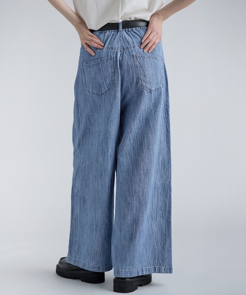 SOCCE（ソーシー）の「ハイウエストワッシャーデニム（デニムパンツ・メンズ・ブルー/ネイビー・S/M/L/XL）」の16枚目の写真