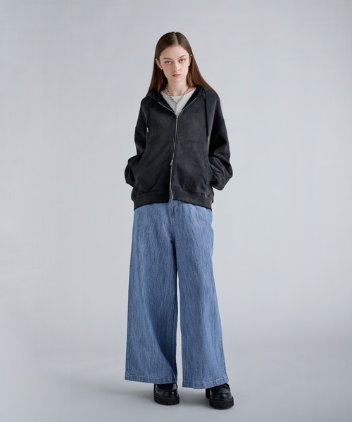 SOCCE（ソーシー）の「ハイウエストワッシャーデニム（デニムパンツ・メンズ・ブルー/ネイビー・S/M/L/XL）」の17枚目の写真